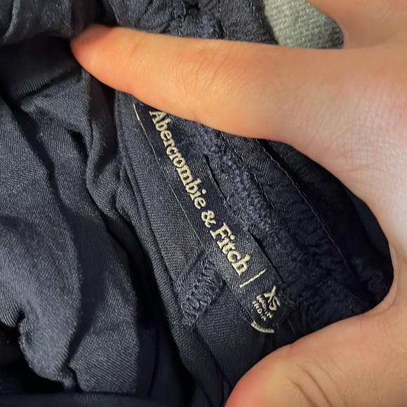 Abercrombie Crochet & Cotton Dress - XS Navy Blue - Picture 6 of 7